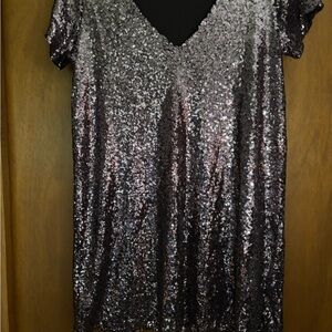 Lulu's Purple Sequin Mini Dress